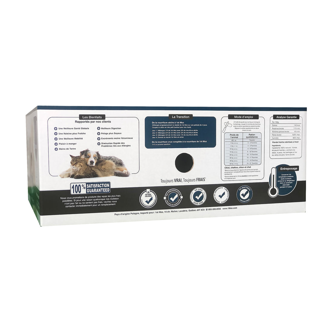 100 Natural Raw Food for both Dogs and Cats Moz Pet